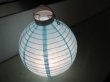 5Pcs Plain Blue Led Paper Lanterns w/Mini Bulb 20cm (image for) 5Pcs Plain Blue Led Paper Lanterns w/Mini Bulb 20cm
