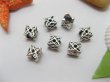 20pcs Tibetan Silver Star Barrel Beads European Design (image for) 20pcs Tibetan Silver Star Barrel Beads European Design
