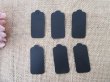 500Pcs Plain Black Kraft Blank Gift Tag Label Wedding Bomboniere (image for) 500Pcs Plain Black Kraft Blank Gift Tag Label Wedding Bomboniere