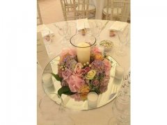 10X Round Mirror Base Wedding Table Centrepiece 25cm