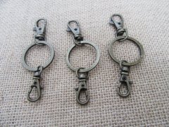 60Pcs Antique Bronze Split Keyring with 2 Swivel Clasps 60Pcs Antique Bronze Split Keyring with 2 Swivel Clasps