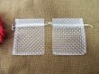 (image for) 12Sheets x 4Pcs Organza Drawstring Gift Jewellery Pouch 11x13cm