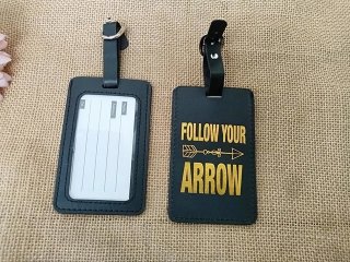 12Pcs Follow Your Arrow - Travel Suitcase Bag Luggage Tag ID (image for) 12Pcs Follow Your Arrow - Travel Suitcase Bag Luggage Tag ID