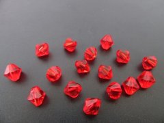 (image for) 2700 Red Faceted Bicone Beads Jewellery Finding 8mm