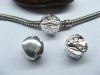 10 Silver Plated European Stopper Beads Clips pa-c19