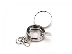 12Pcs Unique Foldable Pocket Mini Ashtray with Key Chain
