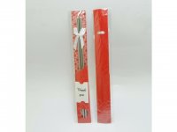 10Pairs Stainless Steel Chopsticks in Artistic Sleeve - Red