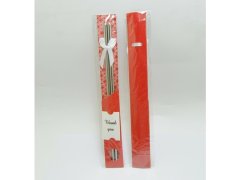(image for) 10Pairs Stainless Steel Chopsticks in Artistic Sleeve - Red