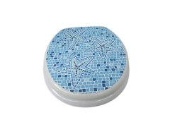 (image for) 1X New Blue Ocean Sea Star Toilet Seat & Cover