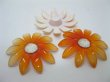 (image for) 20Pc Orange Blossom Sunflower Hairclip Jewelry Finding Beads 6cm