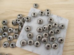 (image for) 200Pcs Plastic Flat Round Spacer Beads Jewellery Finding 14mm