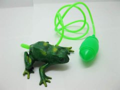 (image for) 12 Compressed Air Powered Jumping Frog Toys for Kids