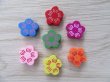 (image for) 200Pcs Wooden Flower Beads Mixed Color