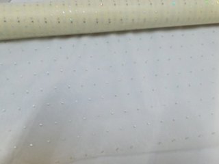 4x1Roll Ivory Organza Ribbon 49cm Wide for Craft