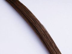 (image for) 80Pcs Coffee Covered Florist Wire for Floristry/Crafts 18#