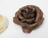 300 Glittered Coffee Artificial Rose Flower Head Buds