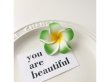 (image for) 50 New Green & Yellow Fabulous Foam Frangipani Flower 5x2cm