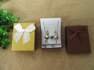 6Pcs Necklace Earring Ring Cardboard Jewelry Gift Box 9x7x3cm (image for) 6Pcs Necklace Earring Ring Cardboard Jewelry Gift Box 9x7x3cm