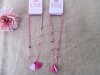 8Pcs Pink Rope String Little Stars Tassel Necklace