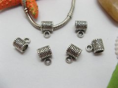 (image for) 20pcs Tibetan Silver Barrel Bail Beads European Design