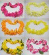 (image for) 12 Hawaiian Dress Party Flower Leis/Lei Assorted