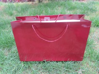 6Pcs Maroon Color Paper Gift Shopping Bag Party Supplies (image for) 6Pcs Maroon Color Paper Gift Shopping Bag Party Supplies