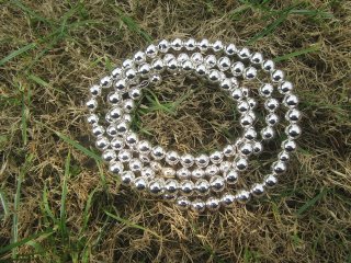 3Strand x 118Pcs Silver Plated 10mm Round Spacer Beads