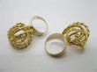 3x12 Golden Plated Metal Wire Mesh Rings 16mm Dia. (image for) 3x12 Golden Plated Metal Wire Mesh Rings 16mm Dia.
