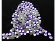 (image for) 1400Pcs Round Purple Flatback Rhinestone Table Scatter 6mm