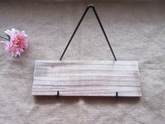 (image for) 1Pc Metal Hanging Hook Wooden Wall Shelf Home Decor