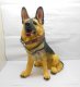 1X Resin Seated Sitting Decorative Collectible Dog Figurine 355m