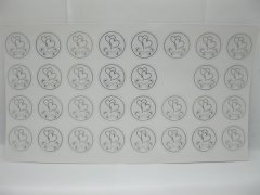 (image for) 500X Silver Heart Envelope Sticker Seals for Wedding Invitations