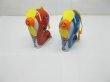 (image for) 20pcs Plastic Funny Dolphin Shape Mini Fans Mixed Color