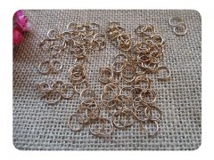9000Pcs Rose Gold plated Jump Rings 6mm Jewelry Finding 9000Pcs Rose Gold plated Jump Rings 6mm Jewelry Finding