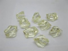 230X Light Yellow Acrylic Ice Stone Crystal Vase Table Wedding 230X Light Yellow Acrylic Ice Stone Crystal Vase Table Wedding