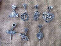 100Pcs New Various Design Beads Charms Pendants with Bail Hook