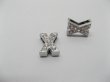 10 Fashion Rhinestone Letter "X" Beads Collar Charms (image for) 10 Fashion Rhinestone Letter "X" Beads Collar Charms