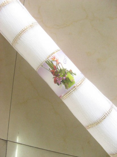 5 Rolls X 7yards White Gauze Gift Packing Organza - Click Image to Close