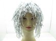 (image for) 10 New Silver Pom-Pom Tinsel Costume Wigs bh-h70