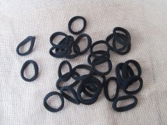 (image for) 1Pc Black Elastic Slim Hair Band Ponytail Holders Hair Tie