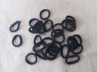 1Pc Black Elastic Slim Hair Band Ponytail Holders Hair Tie