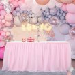 1Pc Gauze Tutu Skirt Table Cover Rectangular Protector Cover Pink 4.23m/14FT Long (image for) 1Pc Gauze Tutu Skirt Table Cover Rectangular Protector Cover Pink 4.23m/14FT Long