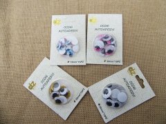 (image for) 12Sheets Adhensive Googly Eyes Movable Eyes Craft Accessory Asso