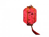1Pc RED Portable Chinese Palace Lanterns with Tassels 20cm