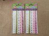 20Sheets X 5Pcs Adhensive Dotted Ribbon 10mm Craft Trim Embellis 20Sheets X 5Pcs Adhensive Dotted Ribbon 10mm Craft Trim Embellis