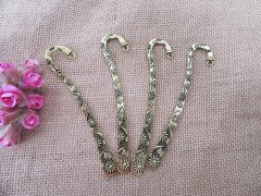 (image for) 10Pcs Golden Color Butterfly Flower Carved Hook Metal Bookmarks