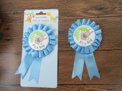 (image for) 10Pcs Birthday Boy Badge Ribbon Rosette Badge Pin Kid's Party Fa