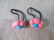 1Sheet x 2Pc Girls Flower Elastic Hair Bands Hair Ties