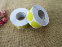 12Rolls x 500Pcs Round Dot Stickers Circle Labels - Yellow 12Rolls x 500Pcs Round Dot Stickers Circle Labels - Yellow
