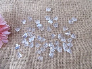 450g Clear Butterfly Crystal Glass Beads DIY Jewelry Accessories